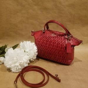 Coach satchel ..leather...with quilting